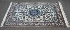 Handmade w/Silk Persian Nain 3.4x4.10