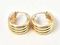 Perfect 14K Yellow Gold Hoop Earrings