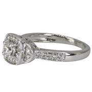 14k (585) White Gold Natural Diamond Ring