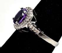 Amethyst Gemstone Ring in Sterling Silver