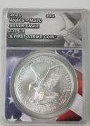 2021 MS 70 Silver Eagle TYPE ll, First Strike