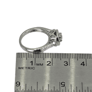 14k (585) White Gold Natural Diamond Ring