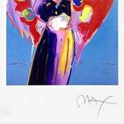 Blue Angel with Heart by Peter Max