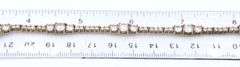 925 Sterling silver cubic zirconia link tennis bracelet