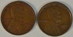 Better 1911-D & 1912-S Lincoln Cents in Choice XF45.