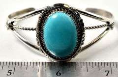 Robert Shakey Turquoise Gemstone Cuff Bracelet