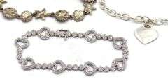 Group lot of 5 Vintage 925 sterling silver bracelets