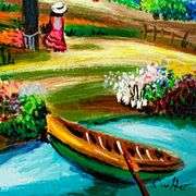 Afternoon Stroll by Shlomo Alter (1936-2021)