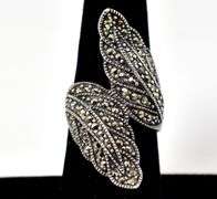 Marcasite Gemstone Ring in Sterling Silver