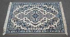 Handmade w/Silk Persian Nain 2.11x4.4