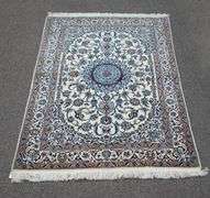 Handmade w/Silk Persian Nain 3.4x4.10
