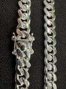 Sterling Silver Solid Miami Cuban Link Chain 9.2mm 925 Italy Box Lock Necklace 24"