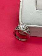 CERTIFIED BRAND NEW 18K WHITE GOLD DIAMOND ENGAGEMENT RING 1.25 CARAT.