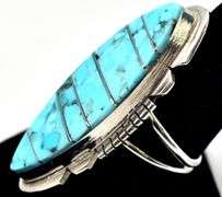 Brandon Etcitty Turquoise Inlay Ring