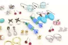 Group lot of Vintage 925 sterling silver earrings