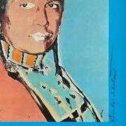 The American Indian Series (Blue) by Warhol