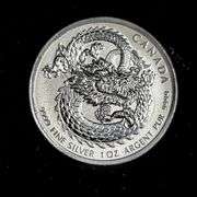 2019 Canadian lucky dragon silver oz