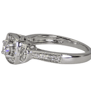 14k (585) White Gold Natural Diamond Ring