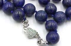 Lapis strand beads necklace
