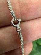 Sterling Silver 925 Margarita Roc Chain with 14k Rose & Yellow Gold Plating 24" Necklace