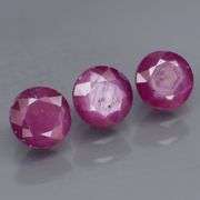 Fantastic 6.01ct UNHEATED matched Winza Ruby set