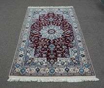 Handmade w/Silk Persian Nain 4.3x6.9