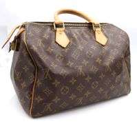 Louis Vuitton Speedy 30 Monogram Handbag W/Key