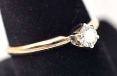 Fabulous 14K Yellow Gold Diamond Ring