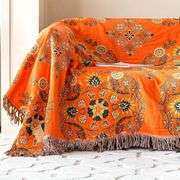 Boho Floral Cotton Throw Blanket Ultra Soft Rustic Quilt