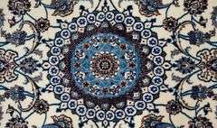 Handmade w/Silk Persian Nain 3.4x4.10