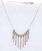 Vintage 925 sterling silver charm dangle necklace