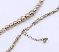 925 Sterling Silver Ball Link Chain Necklace