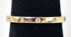 Glorious 14K Yellow Gold Diamond Band Ring
