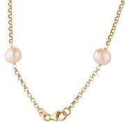 Rajoi Cultured Pearl Station Necklace in 18K