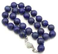 Lapis strand beads necklace