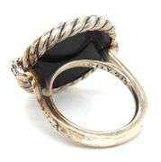 David Yurman Elements black onyx and diamond ring
