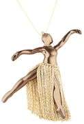 Daniela Coaro Dancing Ballerina Pendant Necklace in 14K
