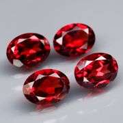 Top color!! 5.99ct 4pc. Mozambique Garnet set