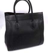 Celine Black Leather Phantom Purse