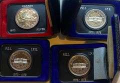 1972 & 3 1973 Canada Proof Dollars