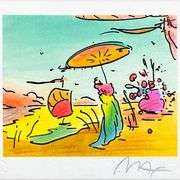 Sage, Sailboat and Vase Series I by Peter Max