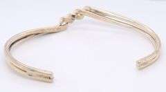 Vintage 925 Sterling Silver Twisted Bangle Bracelet