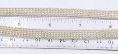 Italian 925 sterling silver 5 row beaded necklace