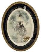 Highly Collectible Louis Icart Hand-Signed Etching Circa 1925