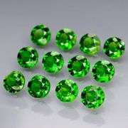 Top forest green 3.58ct Chrome Diopside set