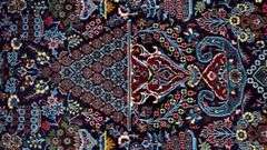Handmade Persian Kashan 4.5x6.8