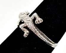 Lizard Designed Ring in Sterling Silver