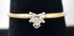 Becoming 14K Yellow Gold Diamond Heart Ring