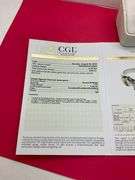 CERTIFIED PLATINUM AND 18K GOLD DIAMOND ENGAGEMENT RING