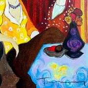 At the Port by Tarkay (1935-2012)